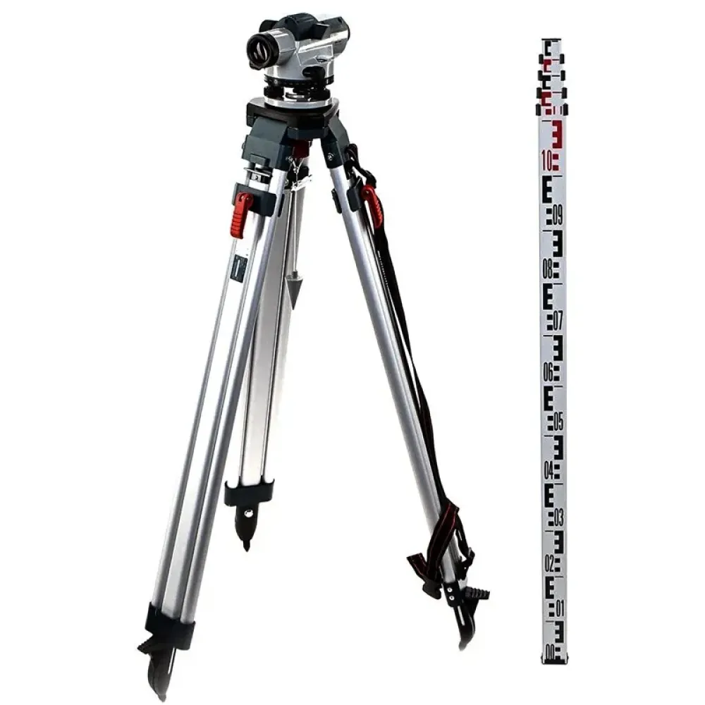 Bosch GOL 20 D Professional оптический нивелир со штативом BT 160 и рейкой GR 500, 0601068402