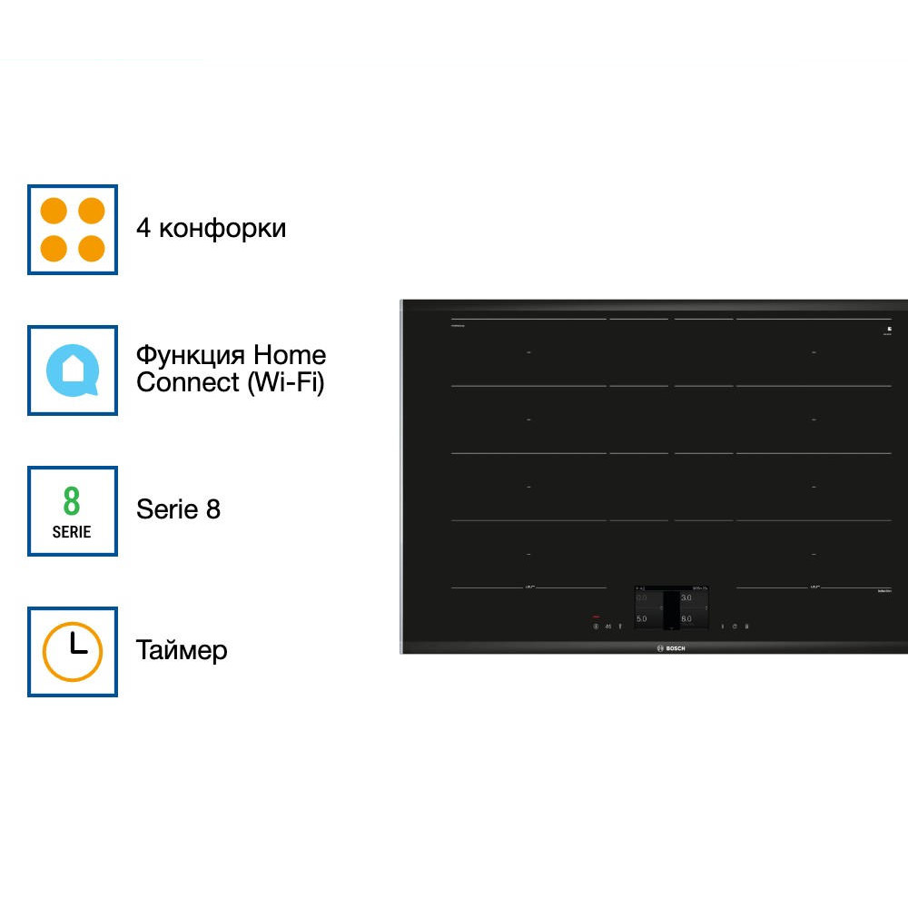 Индукционная варочная панель Bosch PXY875KV1E