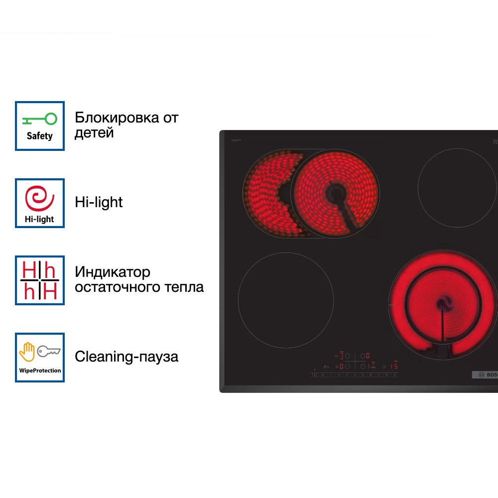 Электрическая варочная панель Bosch PKN651FP2E