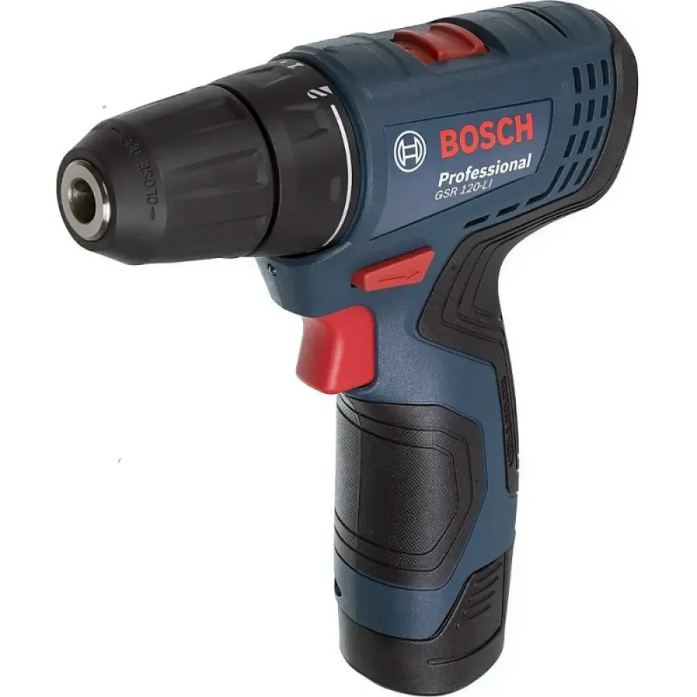 Bosch GSR 120-LI Professional шуруповерт аккумуляторный (2 x 2 Ач, ЗУ), 06019G8000