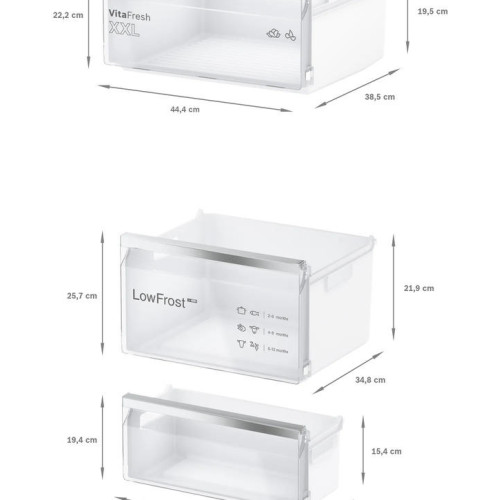 Встраиваемый двухкамерный холодильник Bosch KIV87VS30M