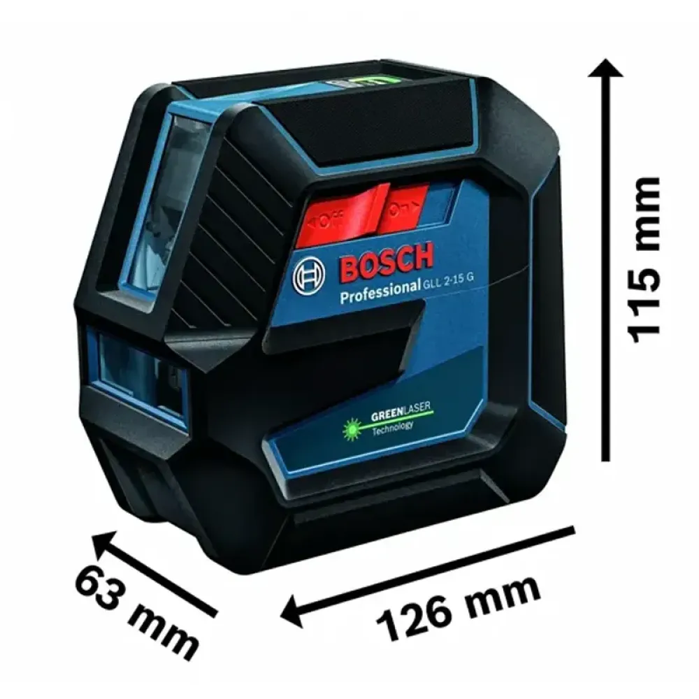 Bosch GLL 2-15 G Professional линейный лазерный нивелир, 0601063W00