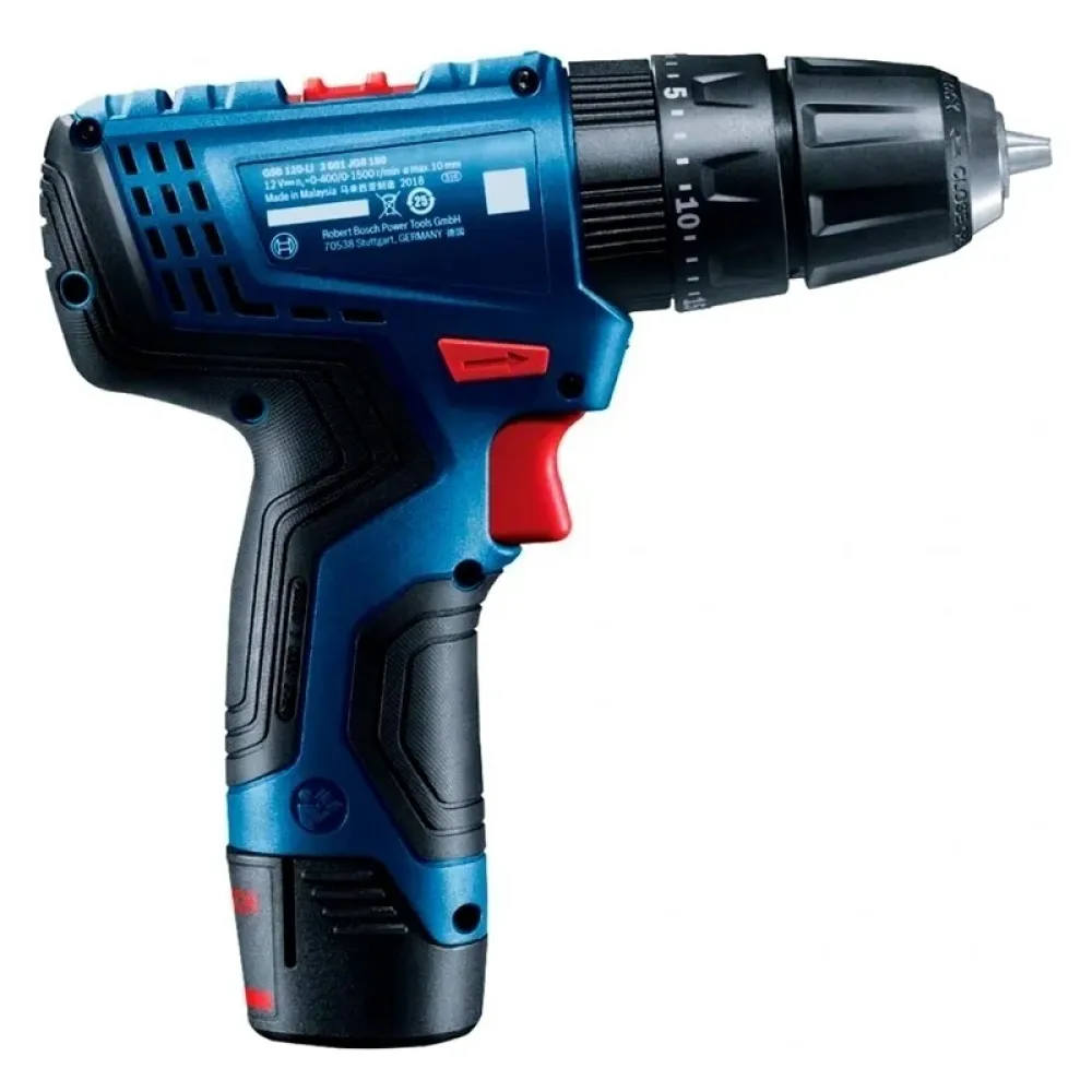 Bosch GSB 120-LI Professional аккумуляторная дрель-шуруповерт (2 x 2 Ач, ЗУ), 06019G8100